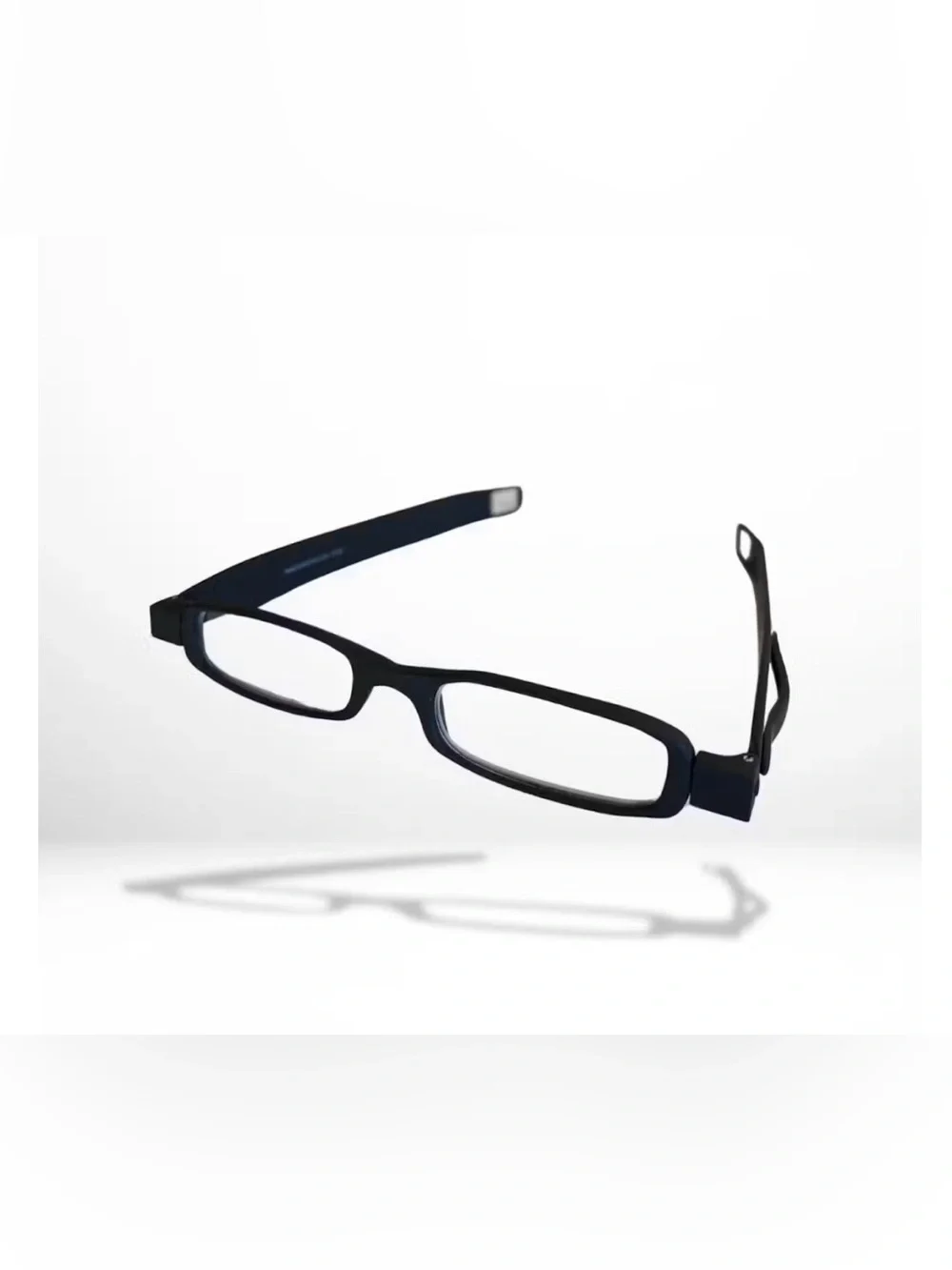 Sleek Black Smart Reading Glasses with Integrated Temples 2.50